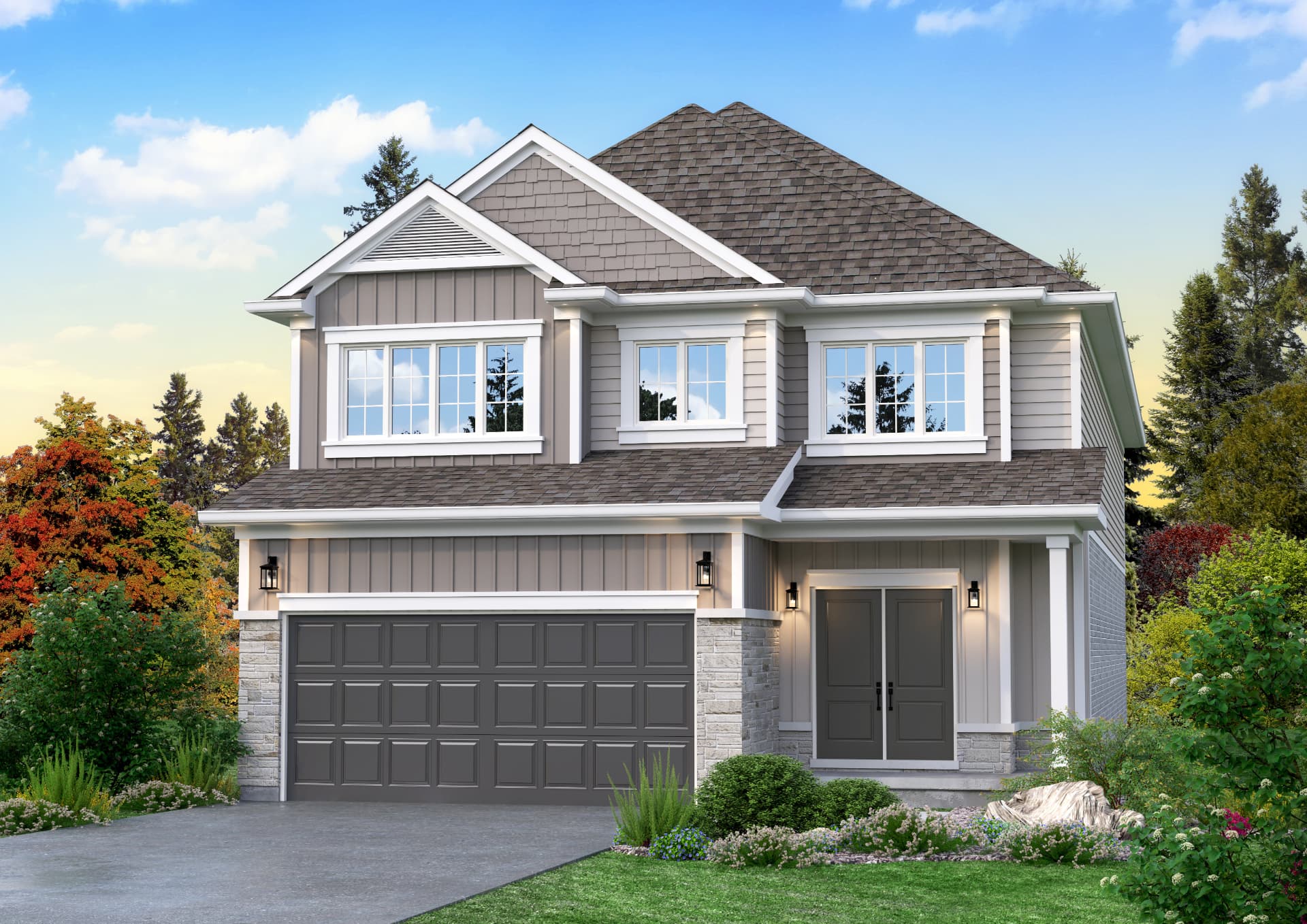 The Royal Oaks model home exterior